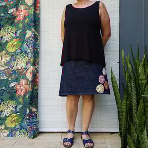 Image of Denim dot skirt