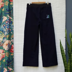 Image of Super stretch blue full length Linea pants