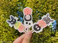 Image 1 of Ghibli-Themed Dango Stickers
