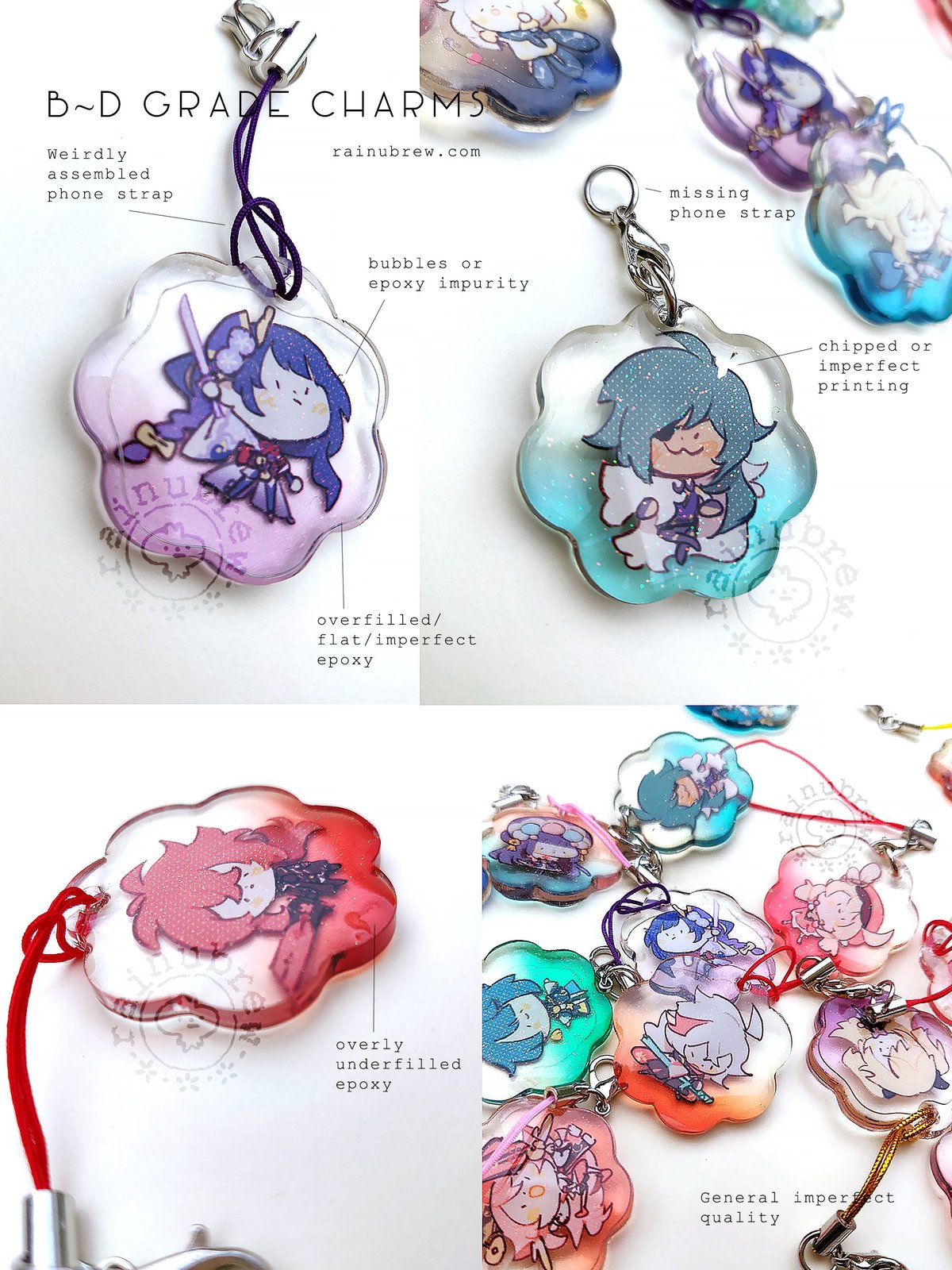 Image of B-D GRADE | Genshin Impact | 1.25"  Charms