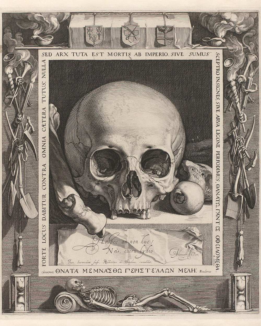 ''Vanitasstilleven met doodskop'' (1575 - 1607)