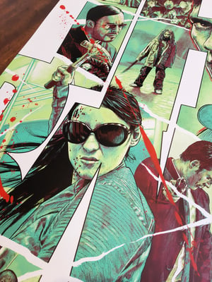 The Raid 2: Berandal 24x36" 5 colour screen print signed AP