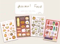 Image 1 of Animal Food Kawaii | 4"x6" Sticker Sheets