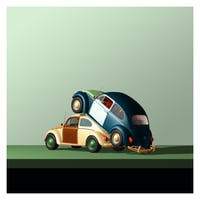 Image 1 of VW Beetle Art Print