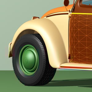 Image of VW Beetle Art Print