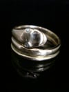 VICTORIAN 18CT OLD CUT DIAMOND  SNAKE RING 6.1G RING SIZE M 1/2