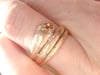 VICTORIAN 18CT OLD CUT DIAMOND  SNAKE RING 6.1G RING SIZE M 1/2