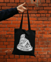 Lady on the Rock Tote Bag