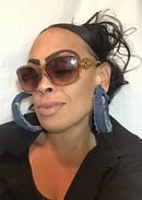 Image 3 of Tasty Raw Edge Denim Extremely Corporate Hoops