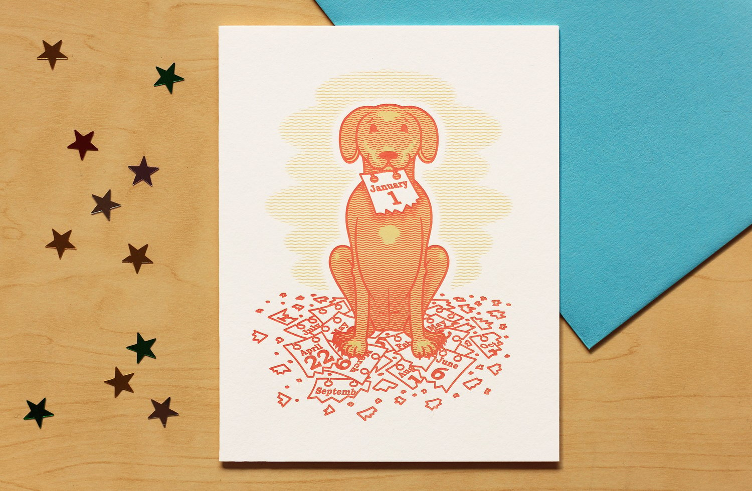 Image of HAPPY NEW YEAR DOG Card