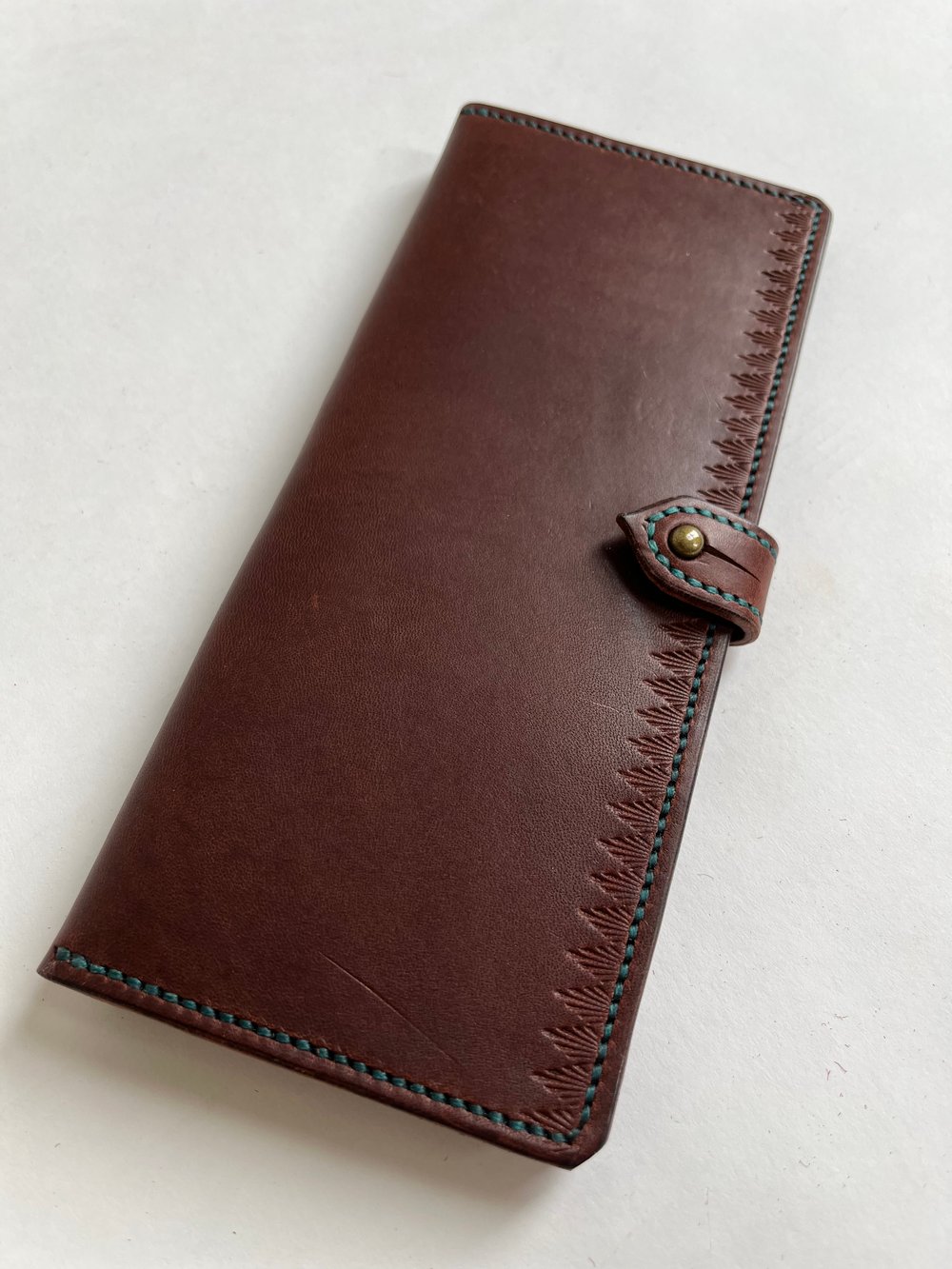 Image of Bordeaux Italian Long Wallet 