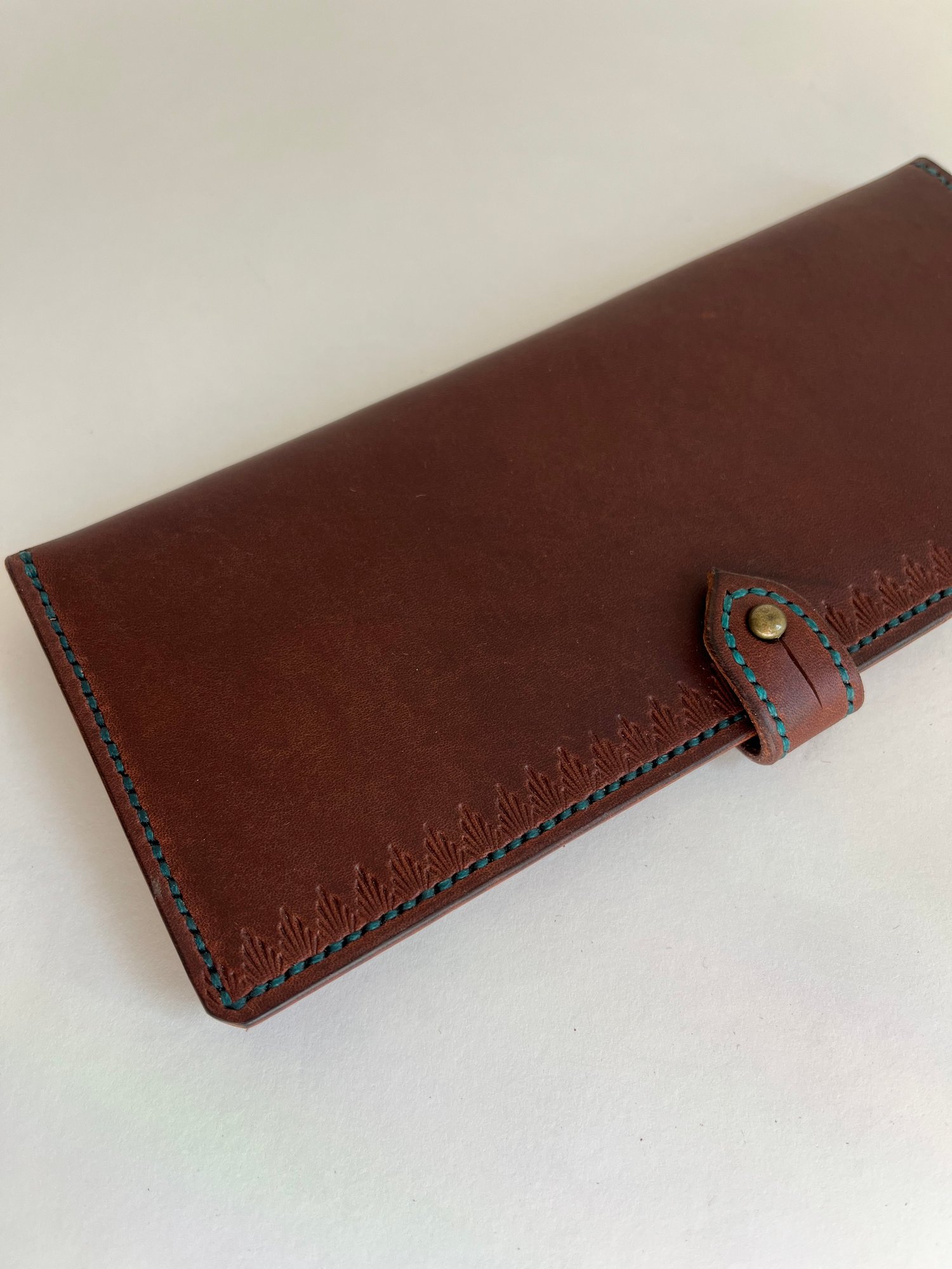 Image of Bordeaux Italian Long Wallet 
