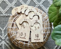 Image 1 of Boho Sun Wooden Baby Closet Dividers