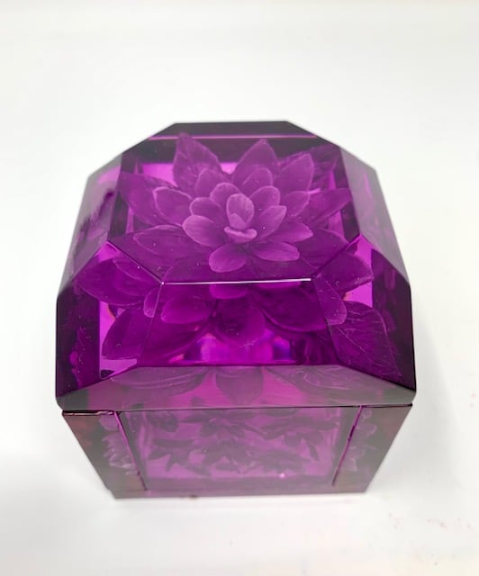 Image of Jumbo Mini Lucite Boxes (Royal Purple, Borscht, Hot Pink)