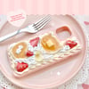 Decoden Phone Case Whipped Cream Teddy Bear Heart Shaped Pancake Strawberries Banana Custard