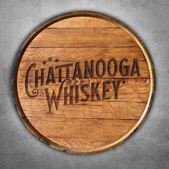 Image of Chattanooga Whiskey Branded Barrel Head