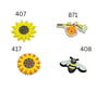 Sunflower -  Bee Shoe Charm  - Bee Hive