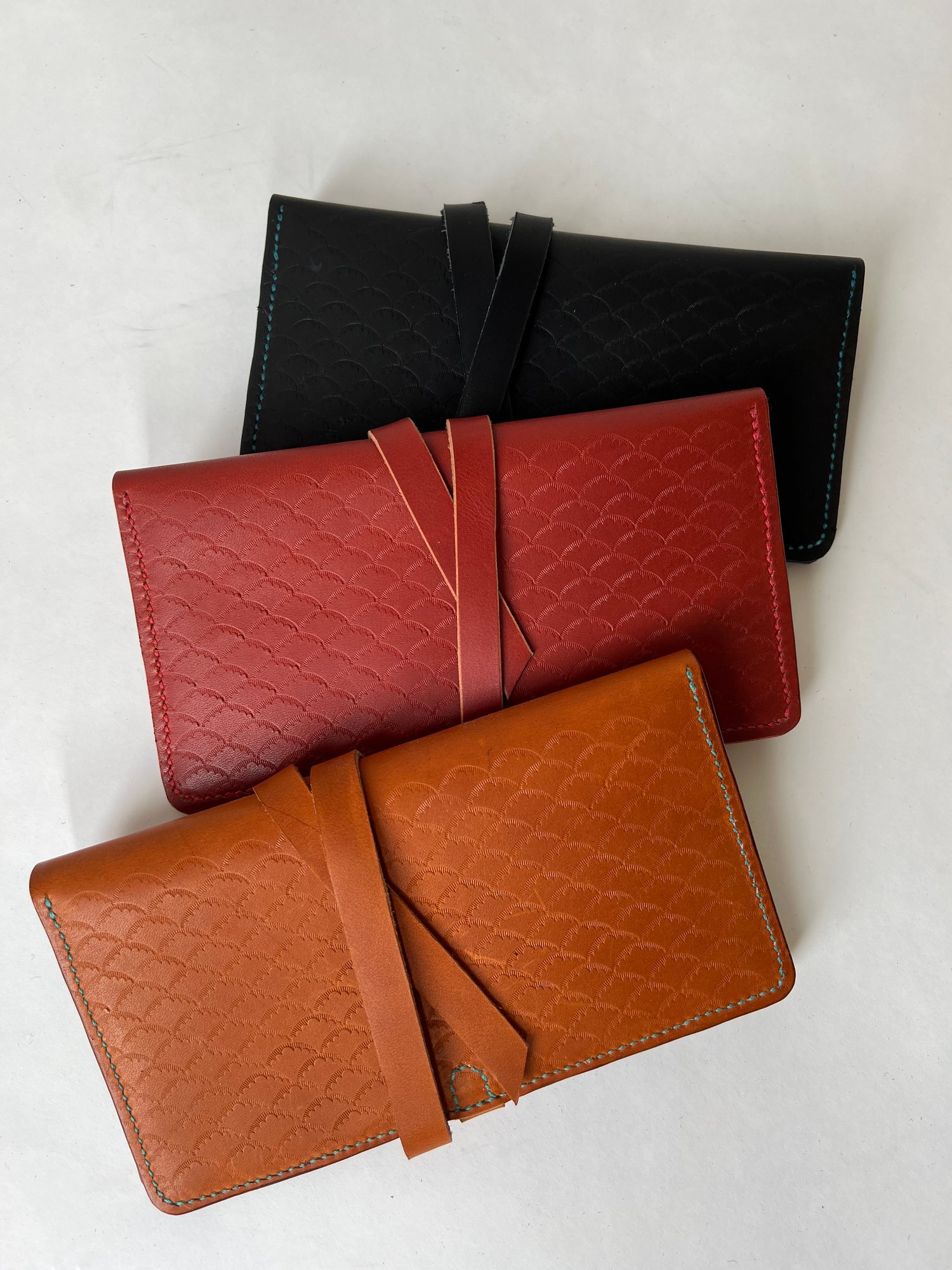 Image of Copper Legacy Stamped Wrap Clutch