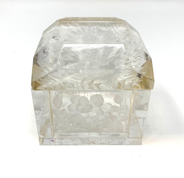 Image of Jumbo Mini Lucite Box in Clear