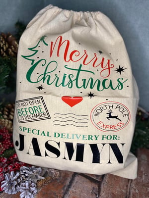 Image of Personalised Large Santa Sacks