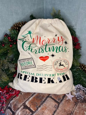 Image of Personalised Large Santa Sacks