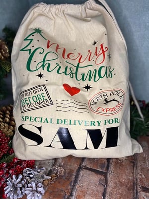 Image of Personalised Large Santa Sacks