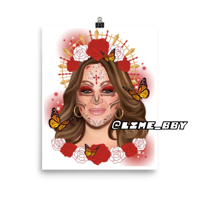Image of Jenni Rivera Dia De Los Muertos Art Print