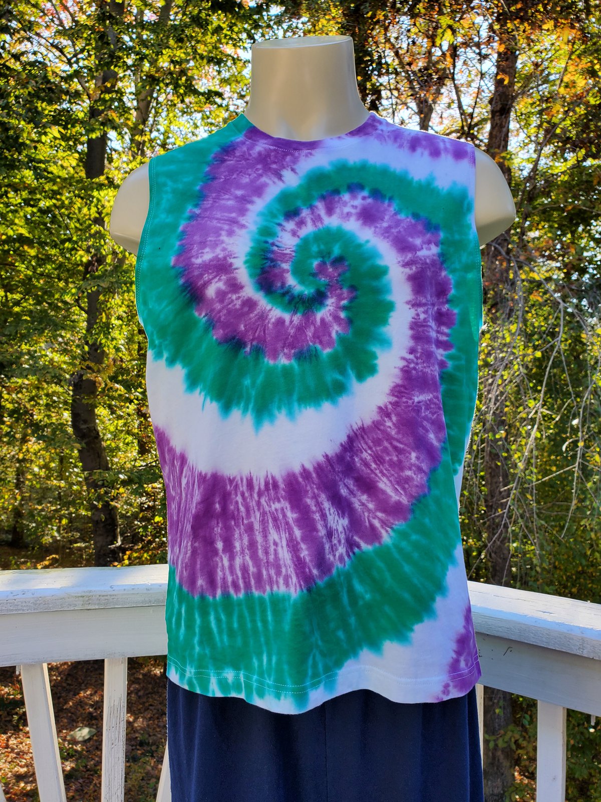 Image of Genderqueer Spiral Muscle Shirt