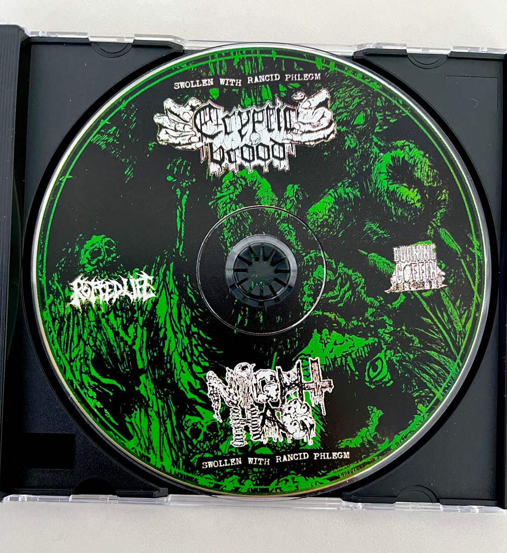 CRYPTIC BROOD / NIGHT HAG - Swollen With Rancid Phlegm Split CD