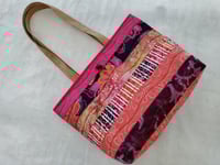 Image 4 of Pink & Orange Batik Tote 