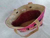 Image 3 of Pink & Orange Batik Tote 