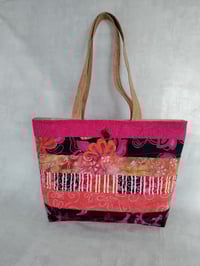 Image 1 of Pink & Orange Batik Tote 