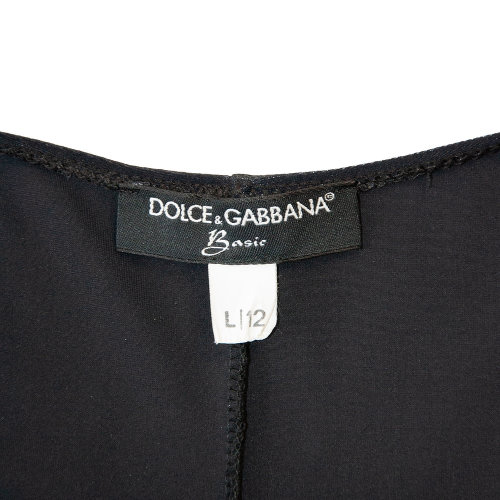 Image of Dolce and Gabbana Chain Strap Mini Dress