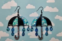 Bring on the Rain Acrylic Umbrella Earrings