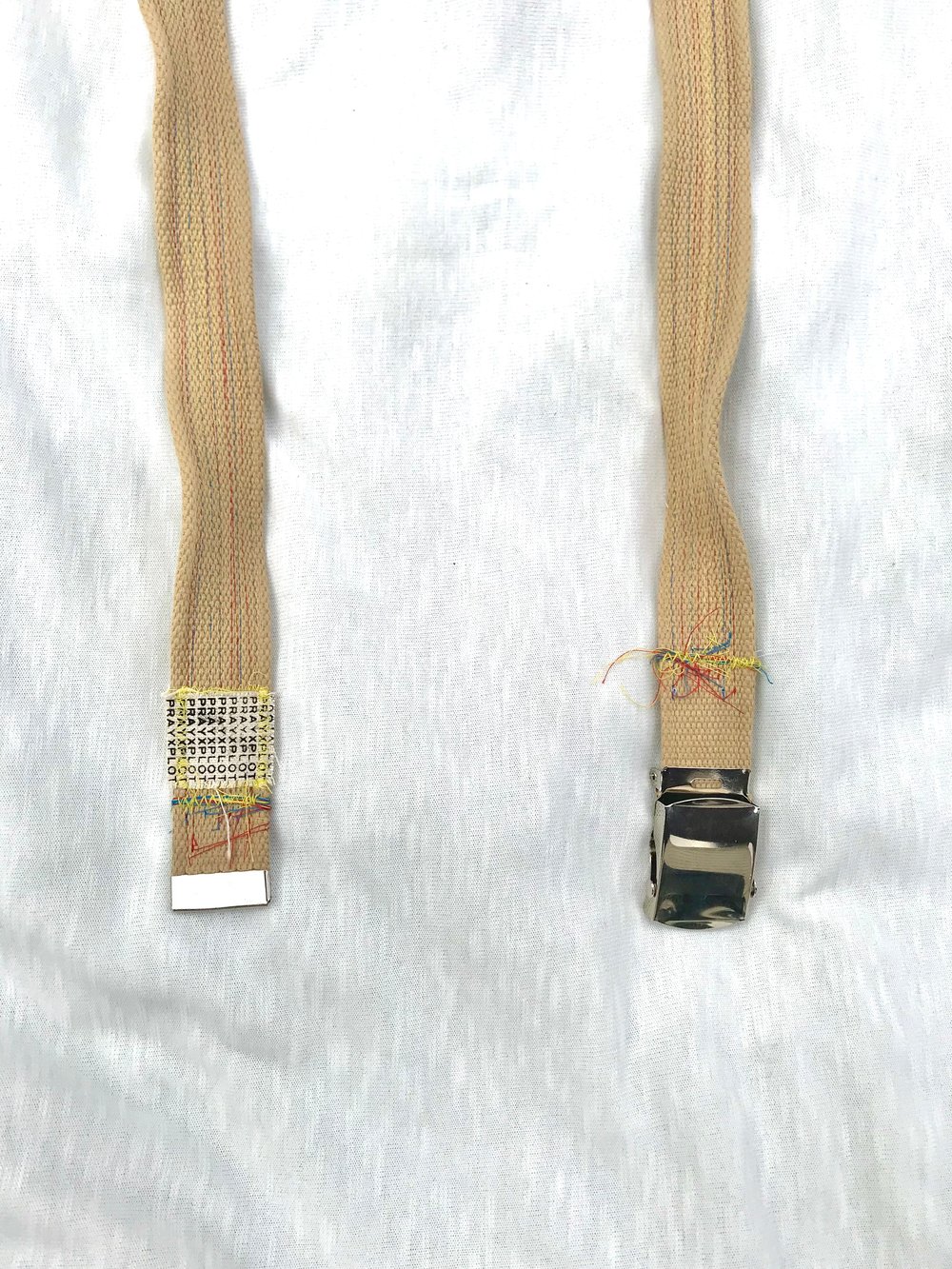 wrapped right belt in tan 