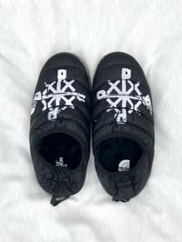 Image of prayxplot poler slippers in black 