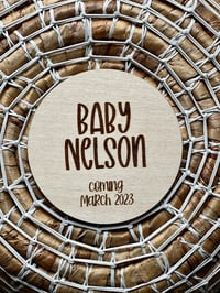 Image 2 of Baby Announcement Sign in Bold