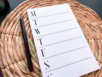 Image 2 of Weekly Planner Notepad