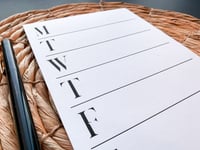 Image 3 of Weekly Planner Notepad