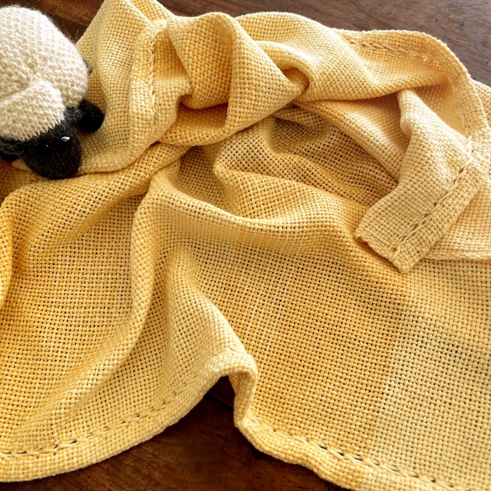 Image of Cotton Baby Blanket - Sunshine