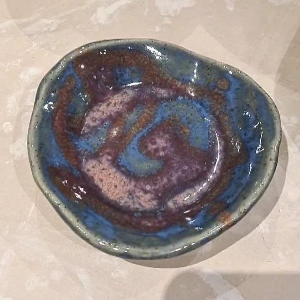 Image of Small round jewellery dish 