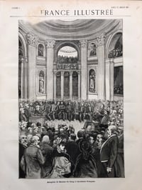 Image 4 of Maxime du Camp: a letter in his hand about his portrait photograph, 1880. 