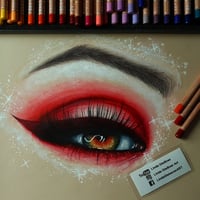 Image 1 of Red Eye Original Drawing
