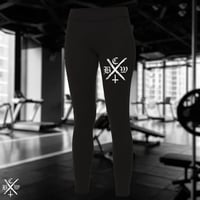 WOMENS .B.C.W. ACTIVE WEAR LEGGINGS - BCWXHC POCKET PRINT