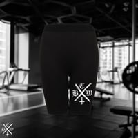 WOMENS .B.C.W. ACTIVE WEAR CYCLE SHORTS- BCWXHC POCKET PRINT