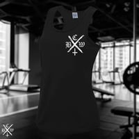Image 1 of WOMENS .B.C.W. ACTIVE WEAR VEST - BCWXHC POCKET PRINT