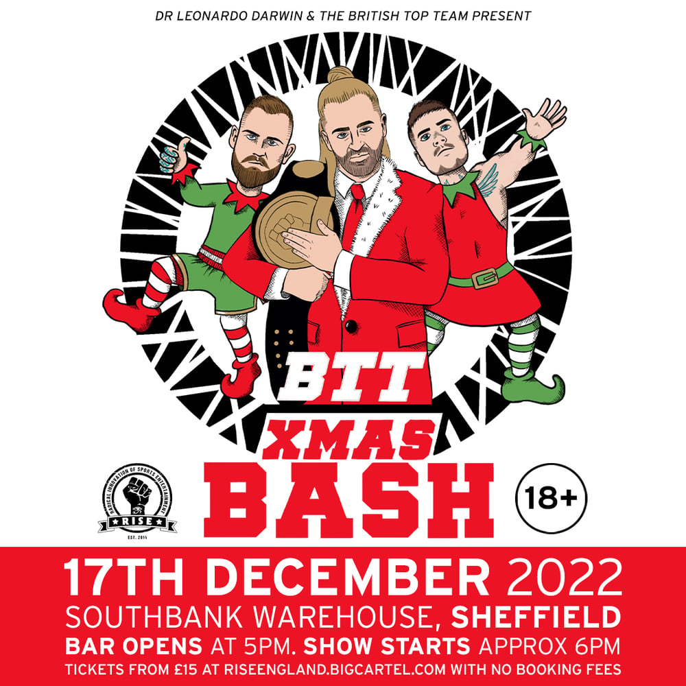 Image of RISE XMAS BASH 2022!! 17th December, Sheffield. E-Ticket. No Booking Fees.