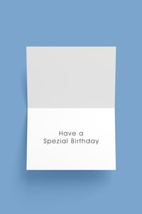 Image 2 of Keep It Spezial A5 Birthday Card Design.