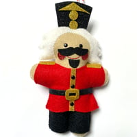 Image 3 of Gingerbread Nutcracker RED decoration made to order
