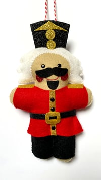 Image 4 of Gingerbread Nutcracker RED decoration made to order